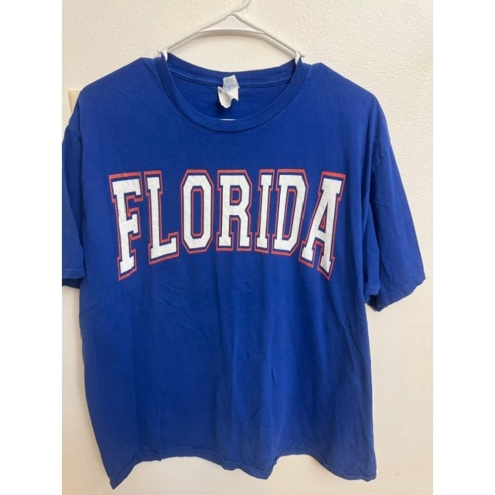 Port & Company Florida Gators T Shirt Mens XL Royal Blue Fan Favorite  (E)
